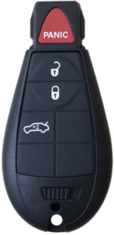 SMART ключ CHRYSLER 3кн + Panic без лезвия(батарейка на плате)с платой