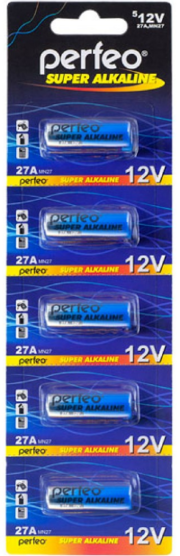 Батарейки Perfeo 27A алкалиновые  (5BL)