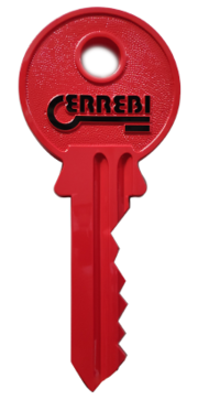 Рекламный ключ  пластиковый красный