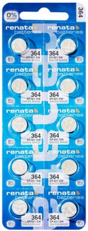 Батарейки Renata R364 SR621 SR60 /10